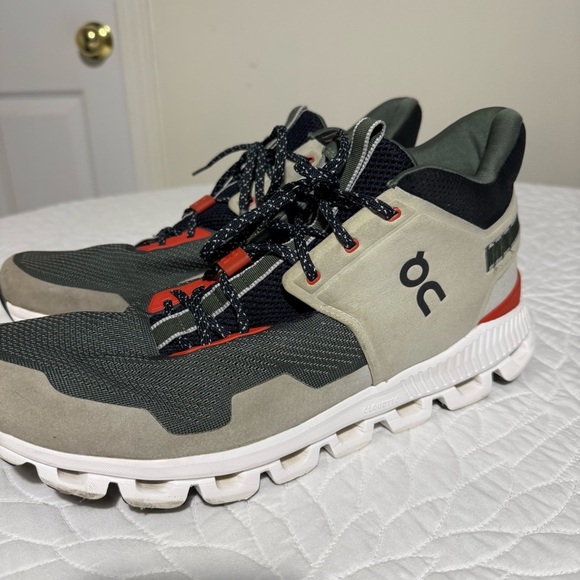 On Running Men's Sneakers - Gray, Black, Red size 12.5 - Picture 4 of 13